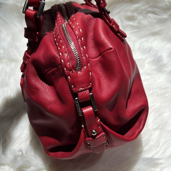 Francesco Biasia Full leather Red Satchel/Shoulder Bag B93 - Picture 6 of 10